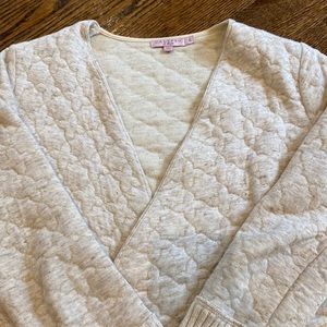 Calypso cardigan with gold pattern detail